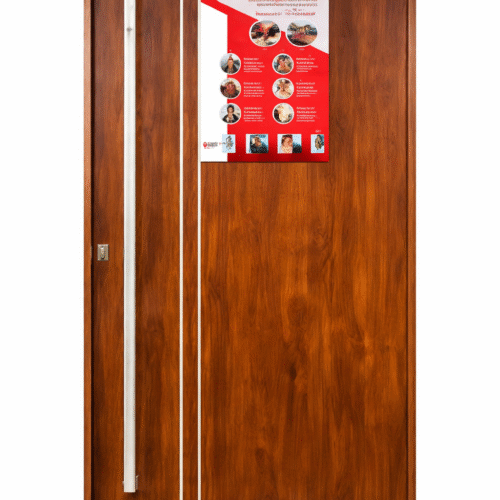 Puerta Pivot Simil Madera PAVIR – Diseño Natural con Sistema Pivotante