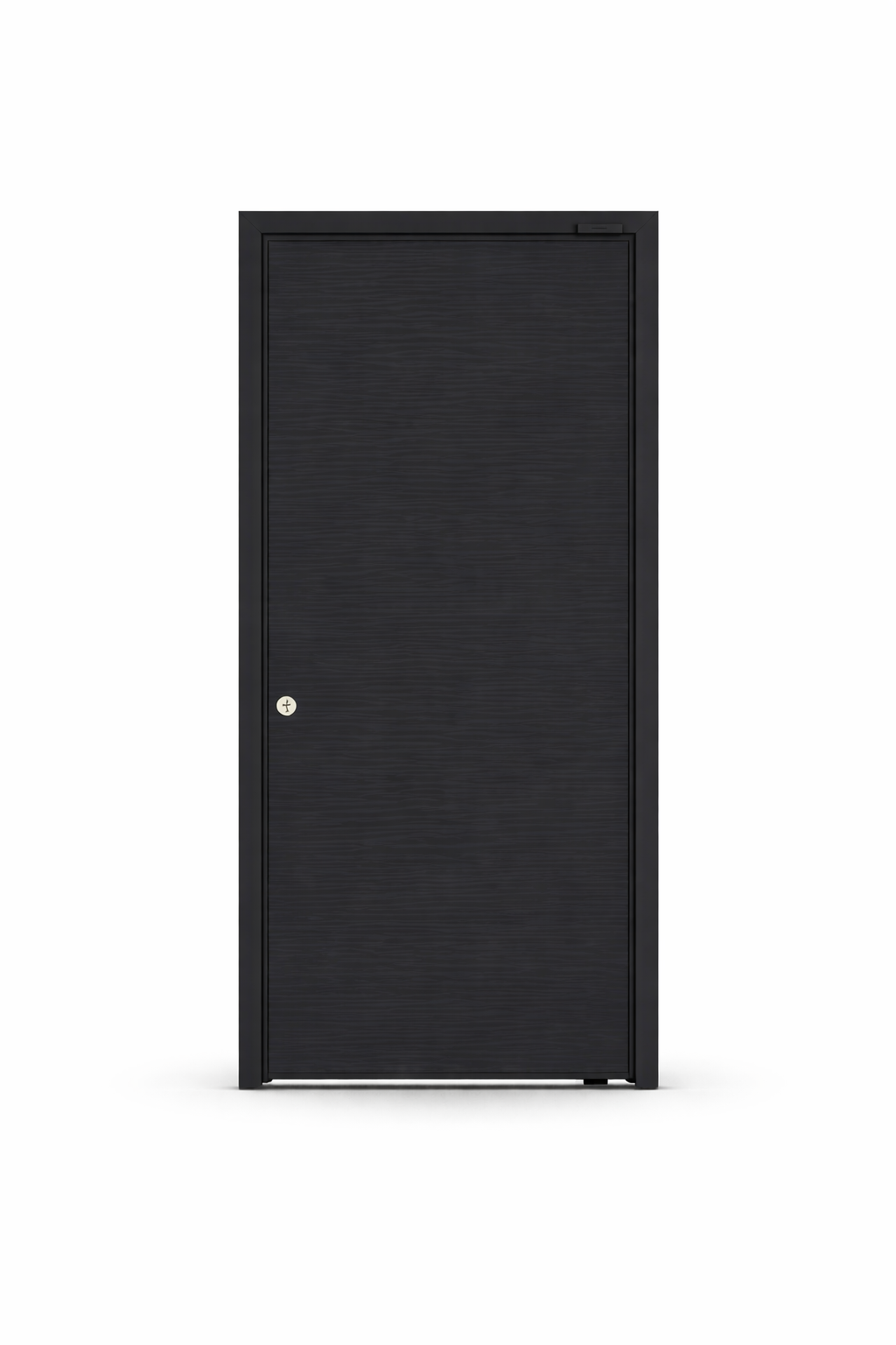 Puerta PIVOTANTE Texturada Negra PAVIR – Diseño Moderno y Apertura de Alta Gama